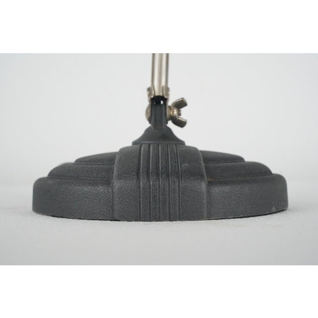 Mid 20th Century Restored Art Deco Industrial Articulating Desk Lamp For Sale - Image 11 of 13
