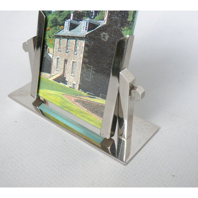 Art Deco Chrome-Plated Picture Frame, France, 1920s For Sale - Image 6 of 15