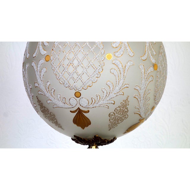 Brass and Glass Hollampe Chandelier from Unbekannt, 1960s For Sale - Image 9 of 14