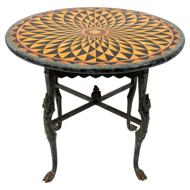 Sculptural Bronze and Marble Table, 19th-20th Century For Sale - Image 16 of 16