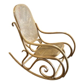 1970s Original Mid-Century Thonet Bentwood Rocker For Sale