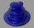 Late 20th Century Vintage Mr. Peanut Figural Cobalt Blue Glass Cookie Jar W Peanut Lid For Sale - Image 5 of 8