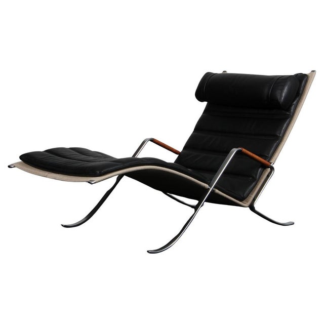 Grasshopper Chaise Lounge attributed to Fabricius Kastholm for Lange, 2010s For Sale - Image 9 of 9