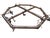 Vintage 1970s Handcrafted Copper Pipe Octagon Pot Rack With Chains & Hooks For Sale - Image 11 of 12