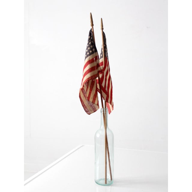 Vintage 48 Star American Parade Flags Pair For Sale - Image 13 of 14