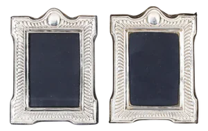 Vintage Sterling Silver Photo Frames from RBB Sheffield, 1980s, Set of 2