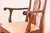 Brown Stickley Queen Anne Carved Solid Cherry Wood Armchairs, Pair For Sale - Image 8 of 15