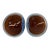 Vintage Galliano Ferro Murano Bullicante & Sommerso Geode Bowls – Pair For Sale