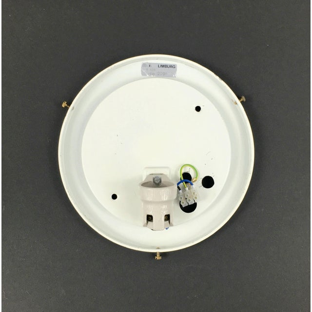 Large Minimalist Opaline Glass Shell-Shaped Wall Light From Limburg, Germany, 1970s For Sale - Image 9 of 10