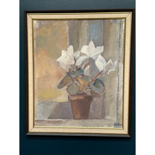 Billi Danielsson, Flowers in Pot, 1978, Oil on Canvas, Framed For Sale - Image 12 of 18