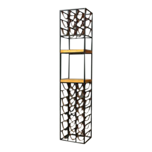 1960s Arthur Umanoff 30 Bottle Wine Rack