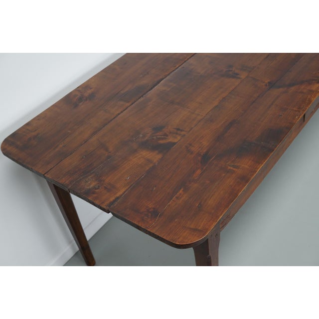 19th Century French Rustic Farmhouse Dining Table For Sale - Image 5 of 14
