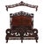 Brown Carved Walnut Marriage Bed, C. 1890 For Sale - Image 8 of 8