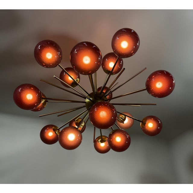 21st Century Ovale Diciotto Murano Sputnik Chandelier by Fabio LTD For Sale - Image 11 of 11