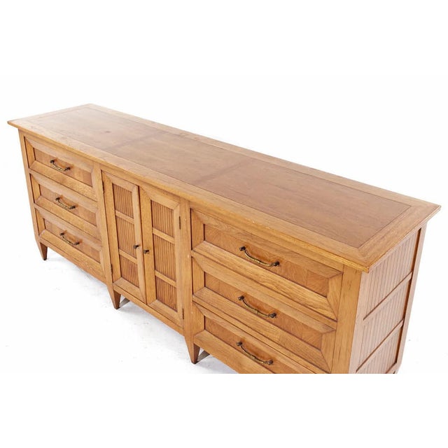 Tomlinson Sophisticate Mid Century Walnut Lowboy Dresser For Sale - Image 9 of 10