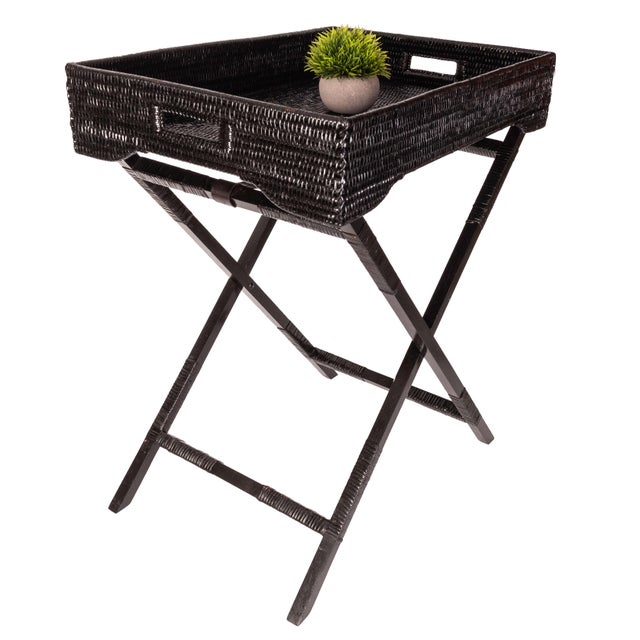 Our rattan butler tray tables are perfect to have breakfast in bed or to serve up your morning coffee in style, its...