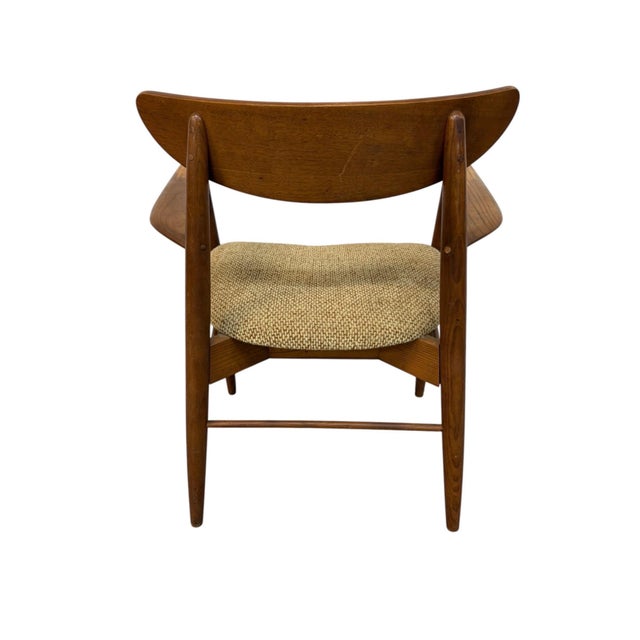 Wood Mid-Century Modern Walnut & Oak Arm Chairs - Set of 2 For Sale - Image 7 of 7