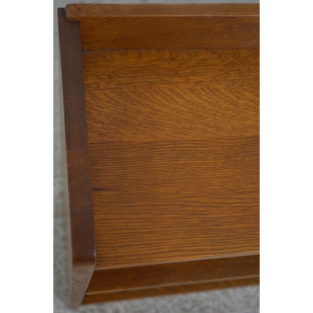 Stickley Mission Oak 40 Inch Low Open Bookcase For Sale - Image 9 of 13