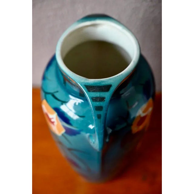 1920s Large Vintage Vase by Keller & Guérin Lunéville, 1920s For Sale - Image 5 of 13