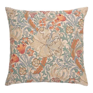 Golden Lily Pastel Regular Cushion With Feather Filler - 46x46cm (18"x18") For Sale