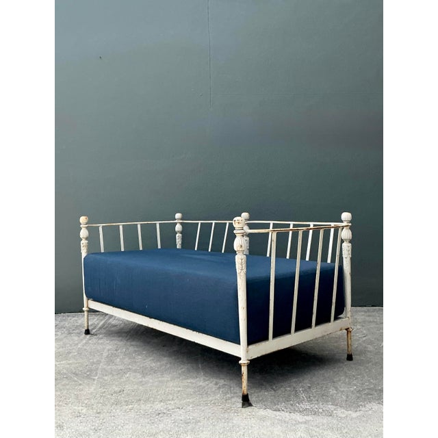Vintage Michael Taylor “Montecito” Wrought Iron Loveseat For Sale - Image 9 of 12