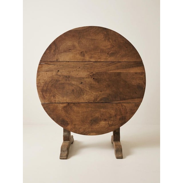 A beautiful antique French *table de vendange*, or wine tasting table, sourced in France and dating to the late 19th or...
