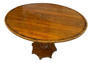 Biedermeier Oval Side Table