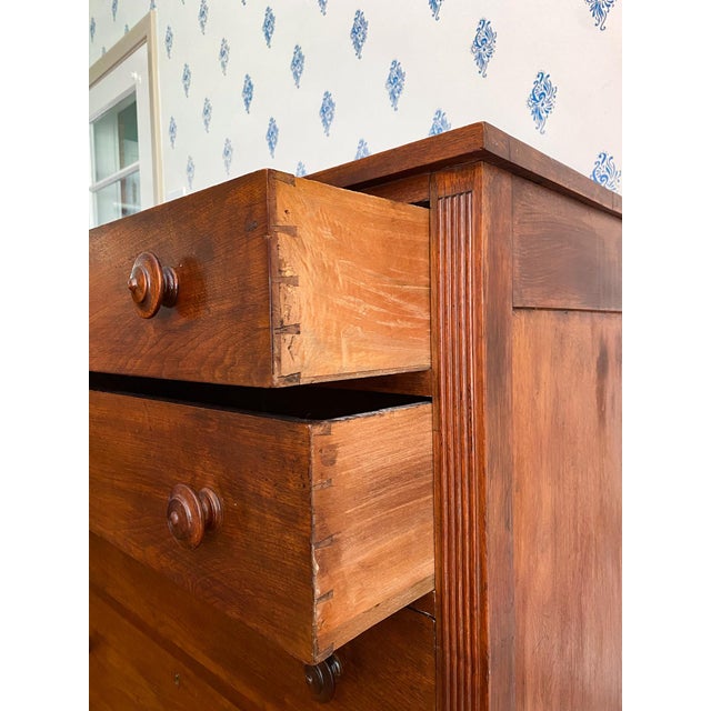 Antique Early 1800s Southern Neoclassical Walnut Chests of Drawers, Likely From Central Virginia For Sale - Image 13 of 15