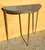 Metal Brass and Glass Console, 1940s For Sale - Image 7 of 9