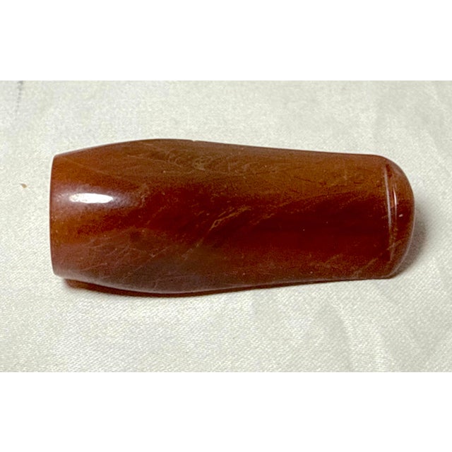 Antique Cheroot Cigar Cigarette Genuine Natural Amber W/ Hard Leather Box Case For Sale - Image 10 of 13