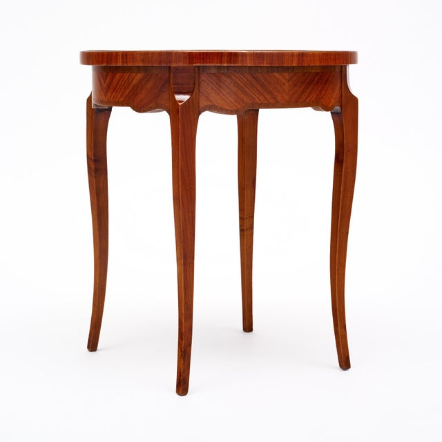 Wood French Transition Period Side Table For Sale - Image 7 of 9