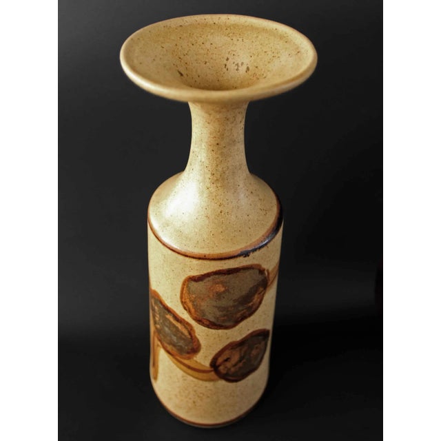 Mid-Century Modern Mid Century Earthenwaree Vase For Sale - Image 3 of 4