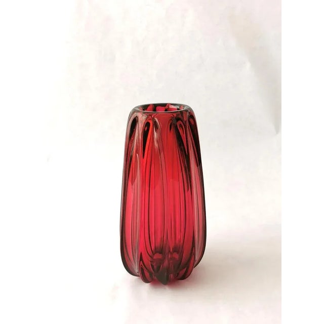 Mid-Century Vase in Crystal Glass from Val Saint Lambert, 1960s For Sale - Image 9 of 9