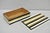 Modern Modern Black White & Gold Bone & Brass Inlay Jewelry Trinket Box by Current Home For Sale - Image 3 of 17