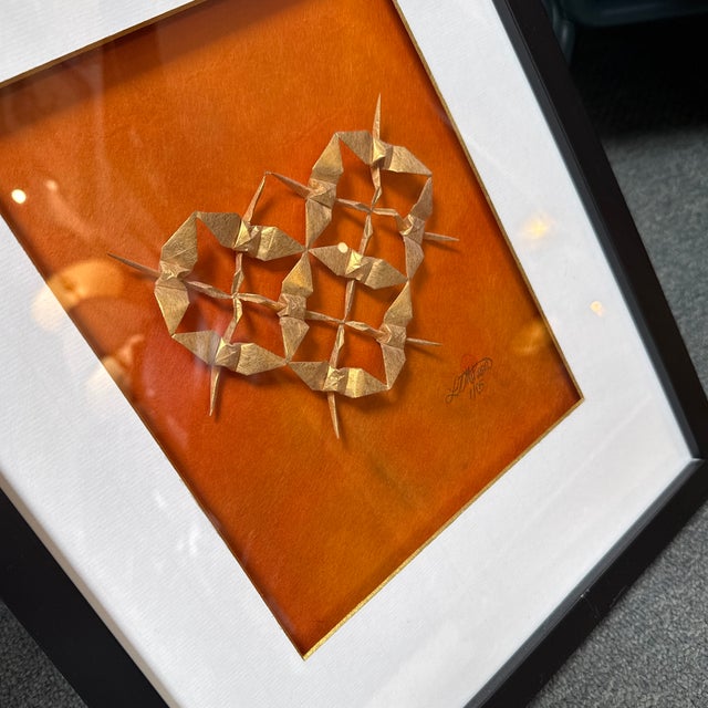 Amber Linda Tomoko Mihara Warm Golden Heart Original Sculpted Art, Signed For Sale - Image 8 of 11