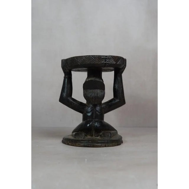Vintage Wooden Luba Stool For Sale - Image 4 of 5