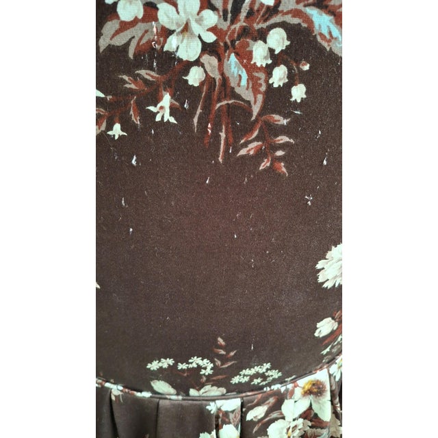 Antique Napoleon III Toadstool Lounge Chair with Floral Fabric, 1890s For Sale - Image 14 of 15
