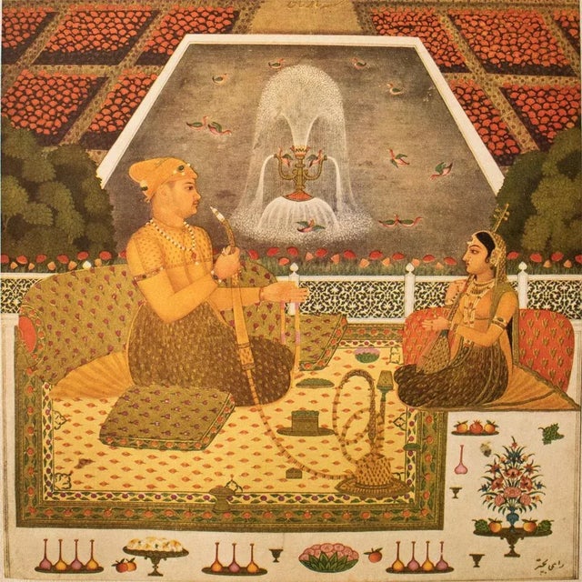 1950 Prince Sayyid Niyaz Khan byRai Bitchitr , Gold-Leafed Offset Lithograph For Sale - Image 4 of 13