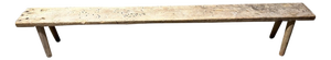Andrianna Shamaris Wabi Sabi Long Teak Wood Bench