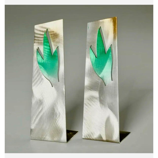 1980s Zigi Ben-Haim, Israeli Contemporary Abstract Geometric Painted Pierced Sculpture Zigi Ben Haim, 1998 For Sale - Image 5 of 13