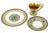 Elevate your table with this exquisite Versace for Rosenthal porcelain dessert set in the iconic Floral Elegy pattern....