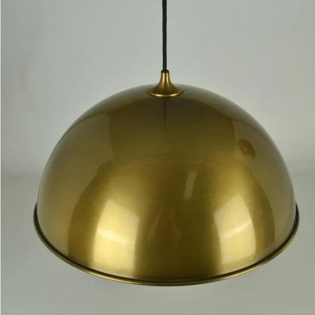 Posa Pendant in Brass with Side Counter Weight attributed to Florian Schulz, 1960s For Sale - Image 6 of 8