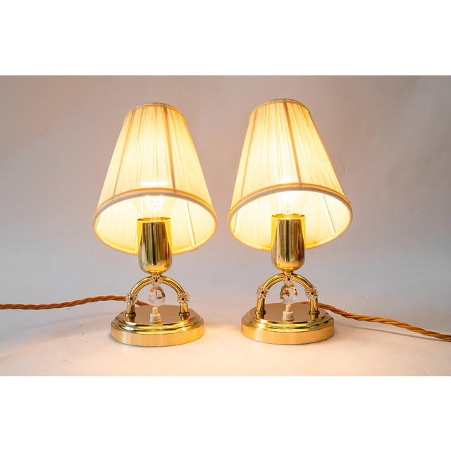 Table Lamps with Fabric Shades from Rupert Nikoll, Vienna, 1960s, Set of 2 For Sale - Image 13 of 14