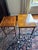 Baker Furniture English Regency Walnut and Burl Wood Parquet Top Nesting Tables, Pair For Sale - Image 9 of 12