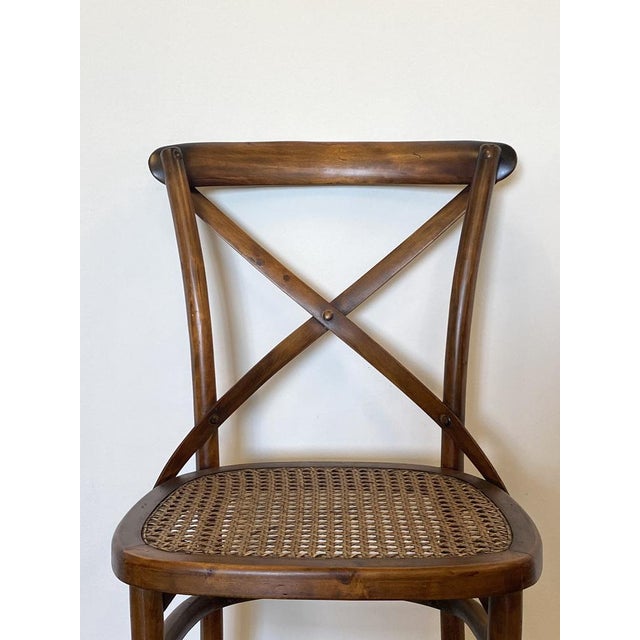 Chairs in Beech Wood and Vienna Straw, 1960s, Set of 4 For Sale - Image 12 of 18