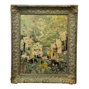 Mid-Century European Abstract Street Scene
