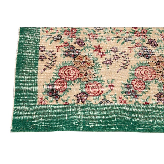 Mid 20th Century Vintage Overdye Rug For Sale In New York - Image 6 of 13