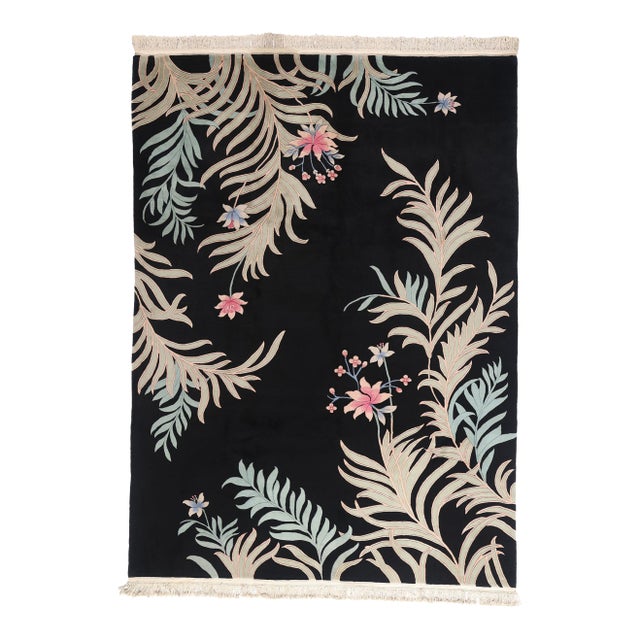 Vintage Chinese Art Deco Rug, 08'06 X 11'06 For Sale