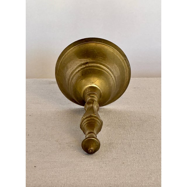 Mid-Century Modern 1950s Vintage Solid Brass Bell For Sale - Image 3 of 4