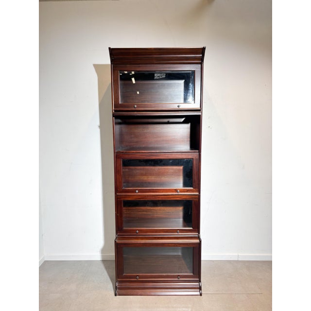 Modular Globe Wernicke Style Cabinet in Mahogany For Sale - Image 4 of 4